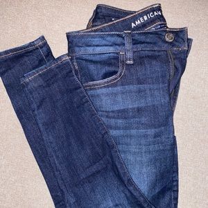 american eagle next level stretch dark wash jeans